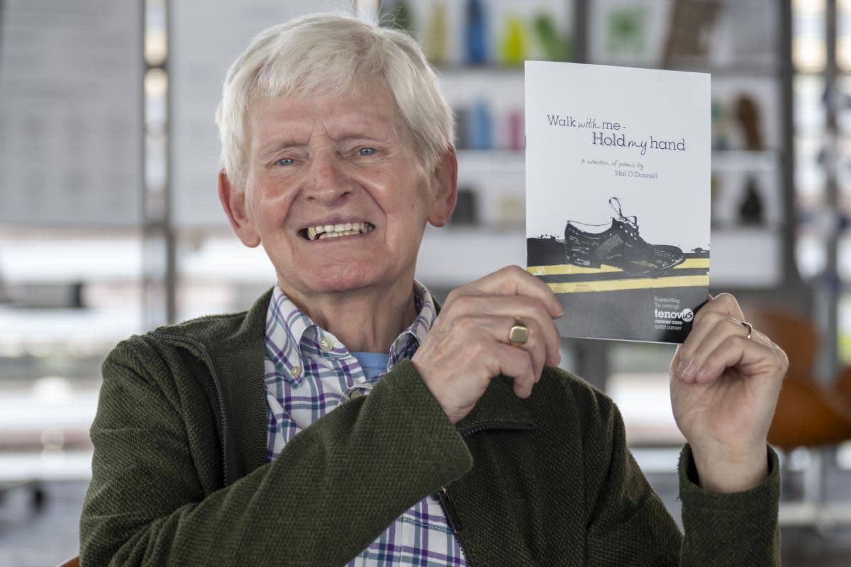 Mal O’Donnell and his book of poems <i>(Image: Chris Haines)</i>