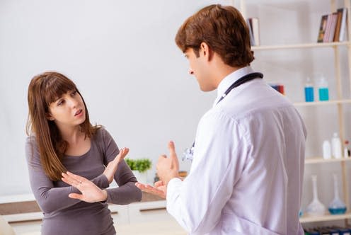   <span class="attribution"><a class="link " href="https://www.shutterstock.com/image-photo/deafmute-female-patient-visiting-young-male-1275220414?src=dacf6364-f788-4214-8c50-c8e07fe15572-4-2" rel="nofollow noopener" target="_blank" data-ylk="slk:Elnur/ Shutterstock;elm:context_link;itc:0;sec:content-canvas">Elnur/ Shutterstock</a></span>