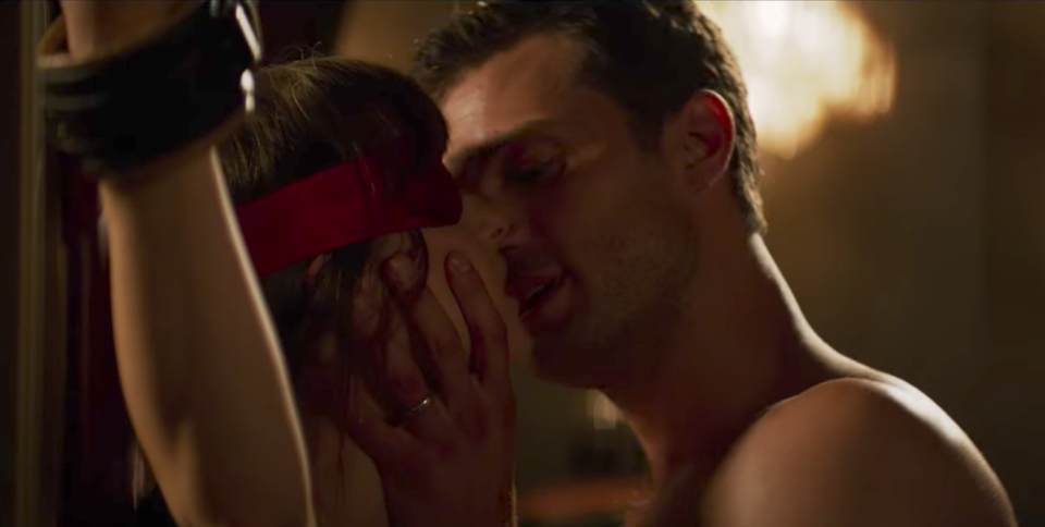 Dakota Johnson and Jamie Dornan return as Ana and Christian (Universal Pictures)