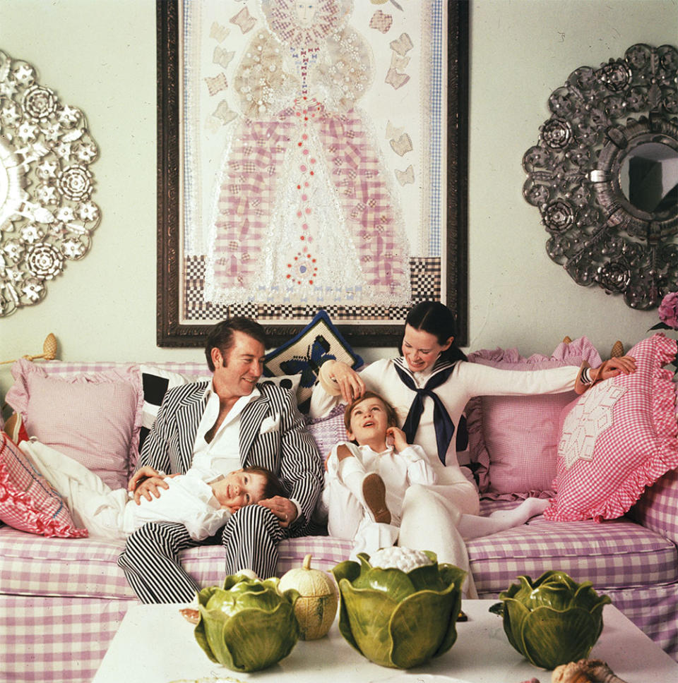 From left: Cooper, father Wyatt Cooper, brother Carter and mother Gloria Vanderbilt. The happy family portrait at their home in Southampton, Long Island, was followed by tragedy when Cooper’s father died in 1978 during open-heart surgery. Ten years later, Carter died by suicide.