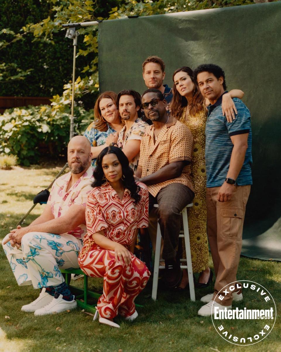 <p>Summer may still be a few weeks away, but we here at EW couldn't wait to get the festivities started. And with whom better to raise a glass and a burger than America's first family, the cast of <em>This Is Us. </em>As coincidence would have it, NBC's beloved time-tripping family drama just happens to be unveiling its series finale on Tuesday. To mark the occasion, <a href="https://ew.com/tag/mandy-moore/" rel="nofollow noopener" target="_blank" data-ylk="slk:Mandy Moore;elm:context_link;itc:0;sec:content-canvas" class="link ">Mandy Moore</a>, <a href="https://ew.com/tag/milo-ventimiglia/" rel="nofollow noopener" target="_blank" data-ylk="slk:Milo Ventimiglia;elm:context_link;itc:0;sec:content-canvas" class="link ">Milo Ventimiglia</a>, <a href="https://ew.com/tag/jon-huertas/" rel="nofollow noopener" target="_blank" data-ylk="slk:Jon Huertas;elm:context_link;itc:0;sec:content-canvas" class="link ">Jon Huertas</a>, <a href="https://ew.com/tag/sterling-k-brown/" rel="nofollow noopener" target="_blank" data-ylk="slk:Sterling K. Brown;elm:context_link;itc:0;sec:content-canvas" class="link ">Sterling K. Brown</a>, <a href="https://ew.com/tag/susan-kelechi-watson/" rel="nofollow noopener" target="_blank" data-ylk="slk:Susan Kelechi Watson;elm:context_link;itc:0;sec:content-canvas" class="link ">Susan Kelechi Watson</a>, <a href="https://ew.com/tag/justin-hartley/" rel="nofollow noopener" target="_blank" data-ylk="slk:Justin Hartley;elm:context_link;itc:0;sec:content-canvas" class="link ">Justin Hartley</a>, <a href="https://ew.com/tag/chrissy-metz/" rel="nofollow noopener" target="_blank" data-ylk="slk:Chrissy Metz;elm:context_link;itc:0;sec:content-canvas" class="link ">Chrissy Metz</a>, and <a href="https://ew.com/tag/chris-sullivan/" rel="nofollow noopener" target="_blank" data-ylk="slk:Chris Sullivan;elm:context_link;itc:0;sec:content-canvas" class="link ">Chris Sullivan</a> partook in a vintage summer BBQ last month in L.A. for EW's digital cover shoot. Is it canon that Jack can hang out with the adult Big Three? Or that Toby and Kate still seem like a couple in love? Or that Jack, Miguel, and Rebecca make for one lovely couple? Just go with the flow and enjoy the warm vibes before sending off NBC's era-hopping family drama on May 24.</p>    