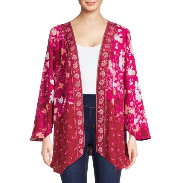 Looking for a duster in a shorter print? The Pioneer woman has you covered. (Photo: Walmart)
