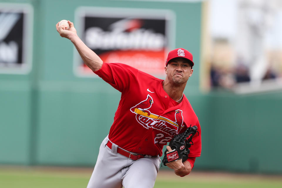 Jack Flaherty #22 of the St. Louis Cardinals