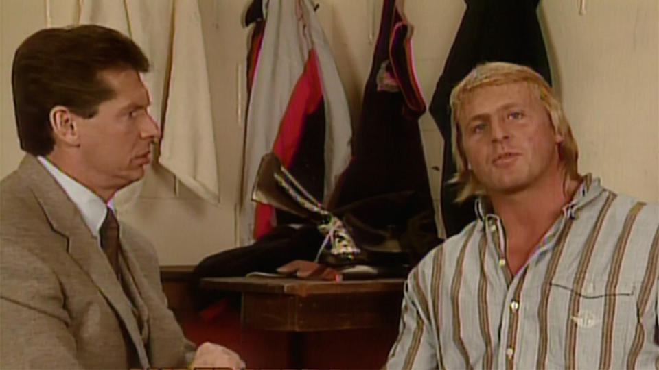 Owen Hart being interviewed when extremely famous.