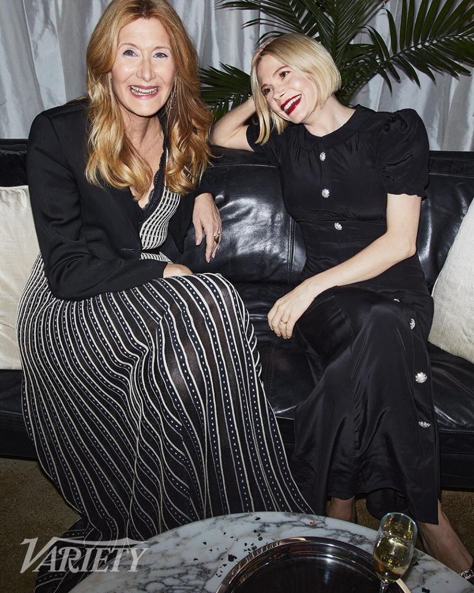 Laura Dern and Michelle Williams. Alexi Lubomirski for Variety