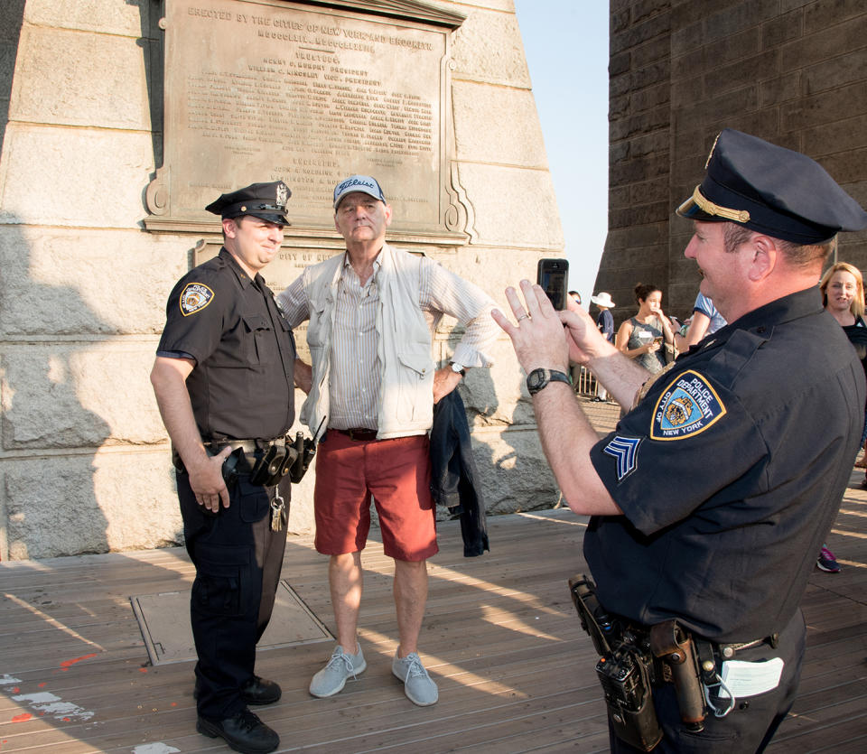 12. Juni 2017: Bill Murray auf der Brooklyn Bridge