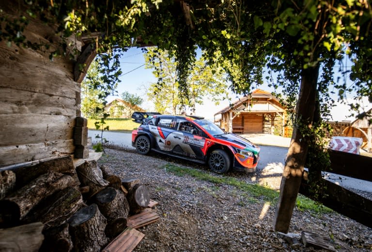 Thierry Neuville clung on in his Hyundai (DAMIR SENCAR)