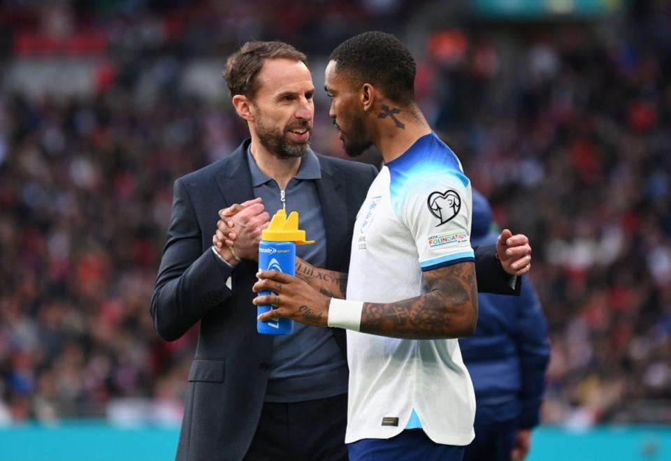 Southgate gave Toney his first England cap in March (The FA via Getty Images)