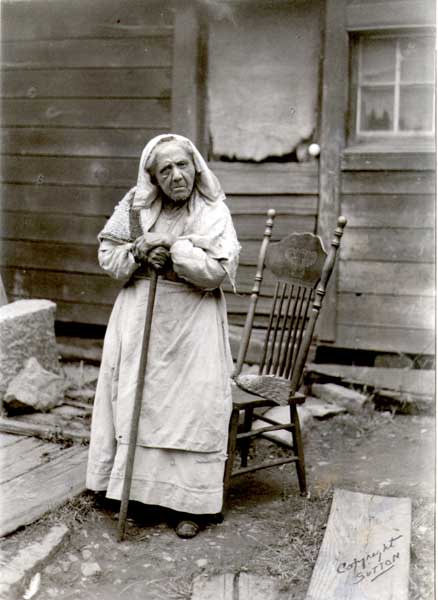 Sylvia Stark is pictured in front of the family's Salt Spring Island home, which stands to this day. Sylvia was well-known amongst the locals for living until 106 years of age and for as a beloved storyteller. 