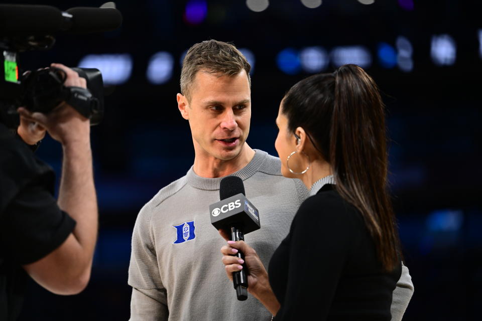 Duke coach Jon Scheyer has a great recruiting class coming for next season. (Photo by Ben Solomon/NCAA Photos via Getty Images)