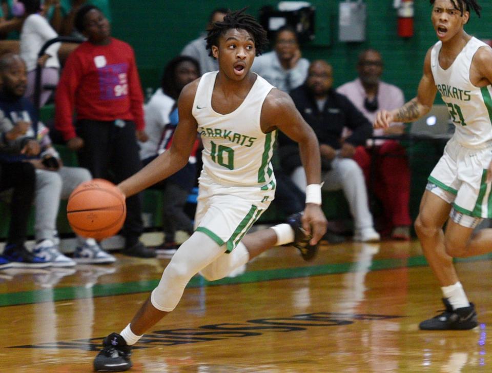 Bossier's Tahj Roots has been named the outstanding player on the 2023 LSWA Class 4A All-State team.