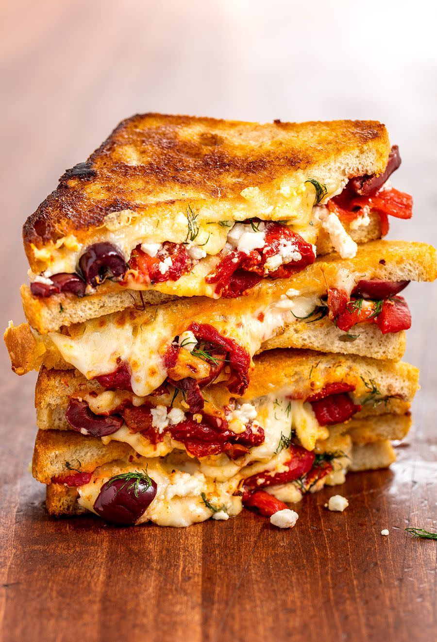 Greek Grilled Cheese Sandwich