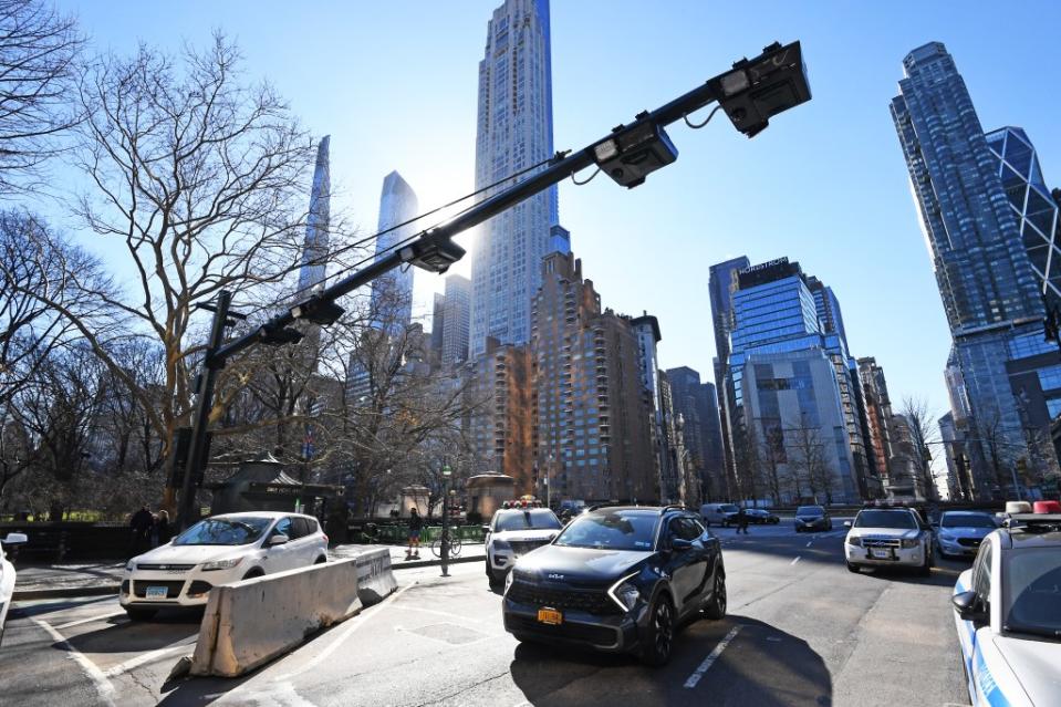 The congestion toll — slated to kick off in mid-June after facing years of delays and a slew of lawsuits — ultimately aims to curb peak-day congestion on busy Manhattan streets. Matthew McDermott