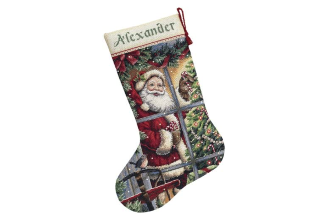 Holly Christmas Stocking Kits and Pattern - Annie's Woolens Christmas  Stocking DesignsAnnie's Woolens Christmas Stocking Designs