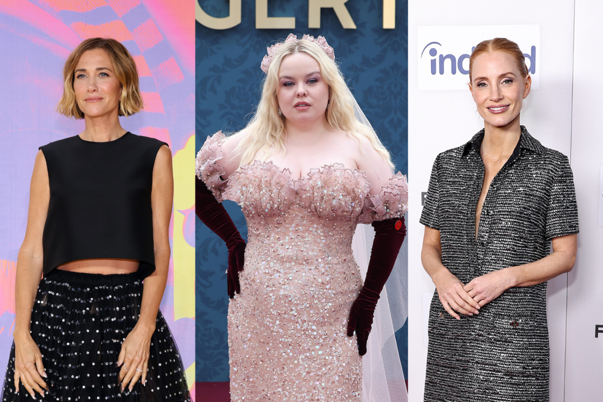 We had thoughts about the looks worn by Kristen Wiig, Nicola Coughlan, Jessica Chastain and other celebrity A-listers this week. (Photo via Getty Images)