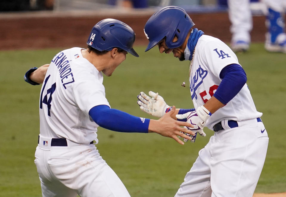 The Los Angeles Dodgers are the first team to punch their ticket to MLB's expanded 2020 postseason. (Photo by John McCoy/Getty Images)