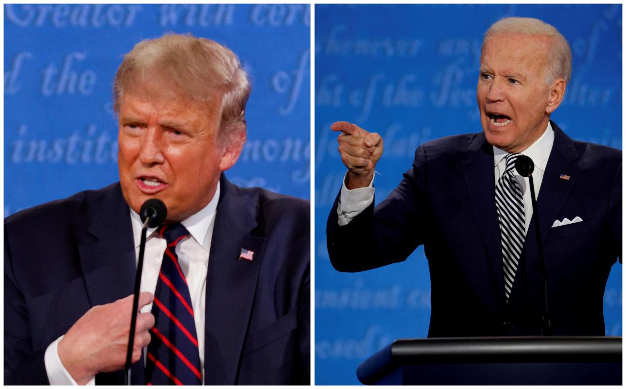 Joe Biden and Donald Trump are duking it out for an Electoral College victory (REUTERS)