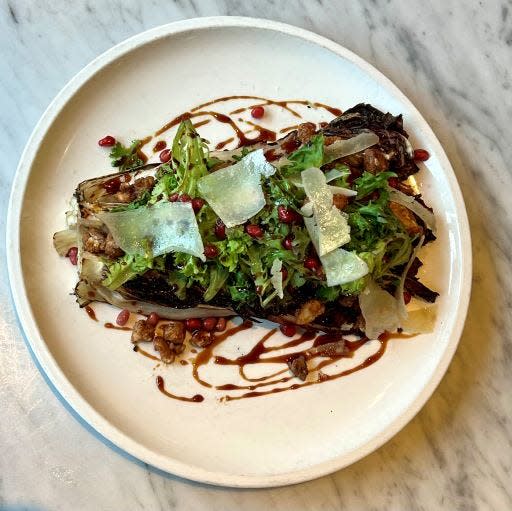 Grilled treviso is part of Tre Rivali's new Clean Green lunch menu. Tre Rivali, 200 N. Broadway, is getting premium greens from  Hundred Acre urban farm in Milwaukee.