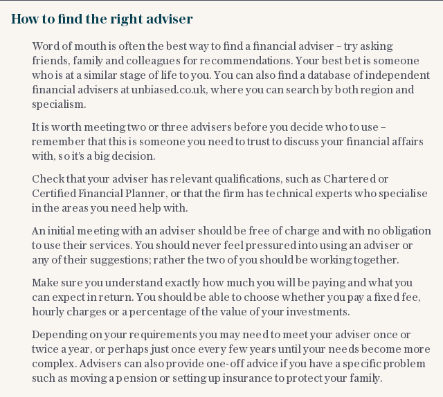 How to find the right adviser