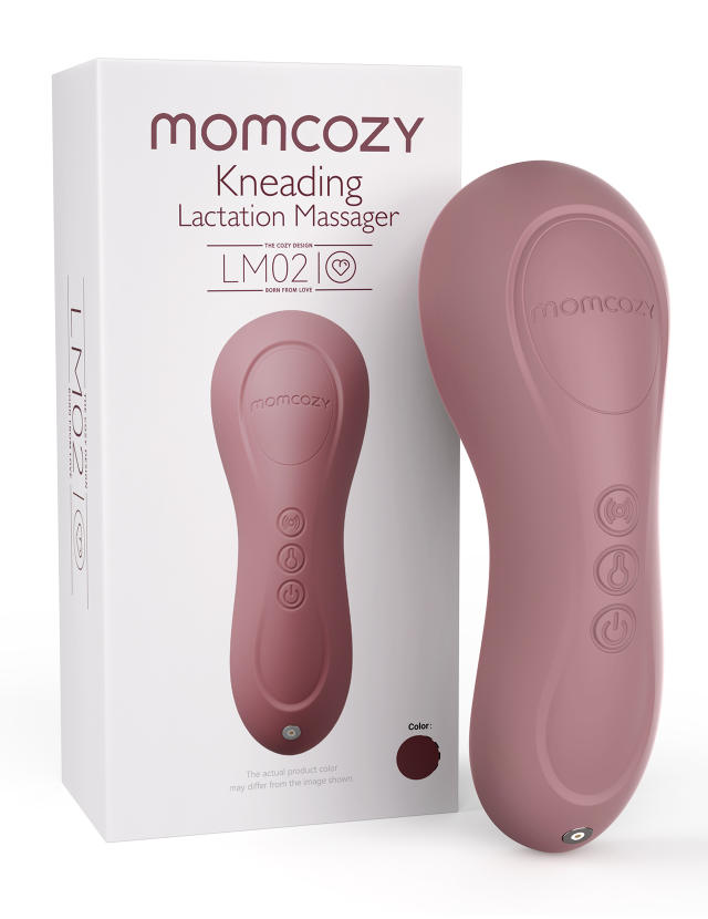 Momcozy Kneading Lactation Massager with Heat, 3-in-1 Real-Like Massage for  Relieve Clogged Ducts, Breast Massager Warming for Breastfeeding, Improve