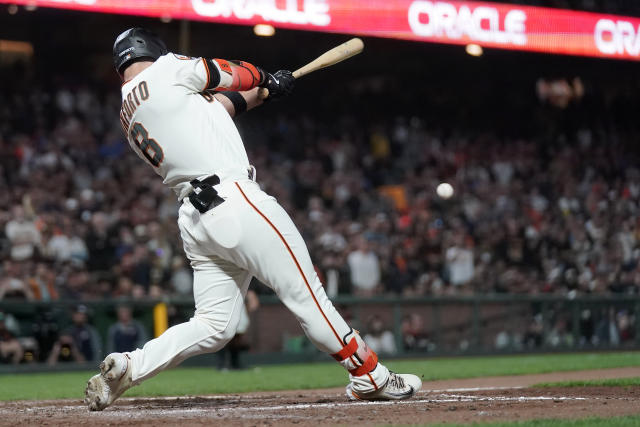 SF Giants on NBCS on X: Conforto drives in two to give the Giants