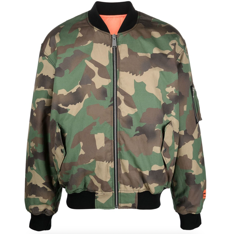 <p><a href="https://go.redirectingat.com?id=74968X1596630&url=https%3A%2F%2Fwww.farfetch.com%2Fshopping%2Fmen%2Fheron-preston-camouflage-print-bomber-jacket-item-18710227.aspx%3Ffsb%3D1%26size%3D23%26storeid%3D12416%26pid%3Dgoogle_search%26af_channel%3DSearch%26c%3D2069780352%26af_c_id%3D2069780352%26af_keywords%3Dpla-424200792371%26af_adset_id%3D79320074554%26af_ad_id%3D257433127864%26af_sub1%3D119358841%26af_sub5%3D18710227-23%26is_retargeting%3Dtrue%26shopping%3Dyes%26gclid%3DCj0KCQjwr82iBhCuARIsAO0EAZxjR0-2ArvAeVk_M5jfV8_sOcxV_cm6fDbbLZfRWCdKblY-aagXHp4aAqcoEALw_wcB&sref=https%3A%2F%2Fwww.esquire.com%2Fstyle%2Fmens-fashion%2Fa43796375%2Fted-lasso-jamie-tartt-outfits-fashion%2F" rel="nofollow noopener" target="_blank" data-ylk="slk:Shop Now;elm:context_link;itc:0;sec:content-canvas" class="link ">Shop Now</a></p><p>Camouflage Print Bomber Jacket</p><p>$538.00</p><p>farfetch.com</p>