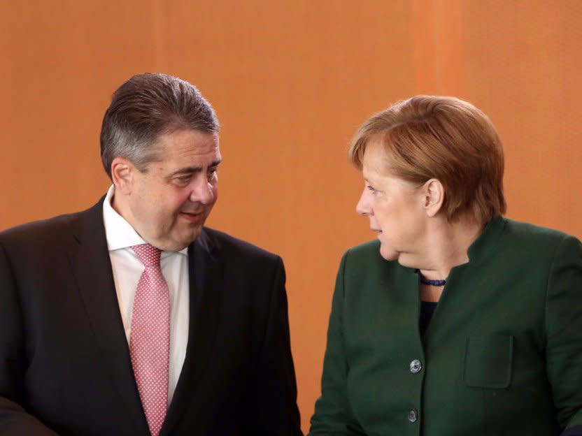 Gabriel und Merkel verstehen sich gut