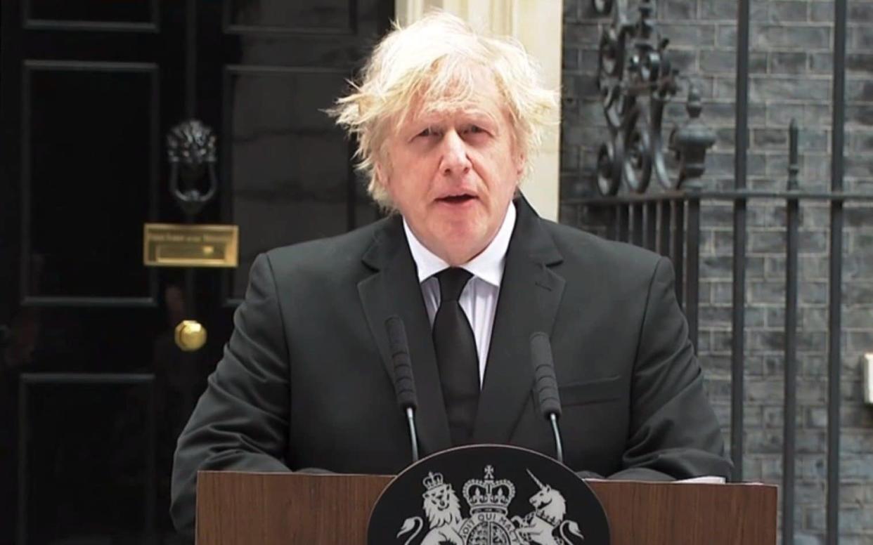 Boris Johnson pays tribute to the Duke at Downing Street