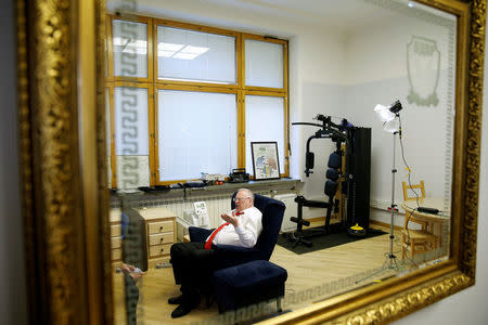 Vladimir Zhirinovsky, leader of the Liberal Democratic Party of Russia, speaks during an interview with Reuters in Moscow, Russia, October 11, 2016. REUTERS/Maxim Zmeyev