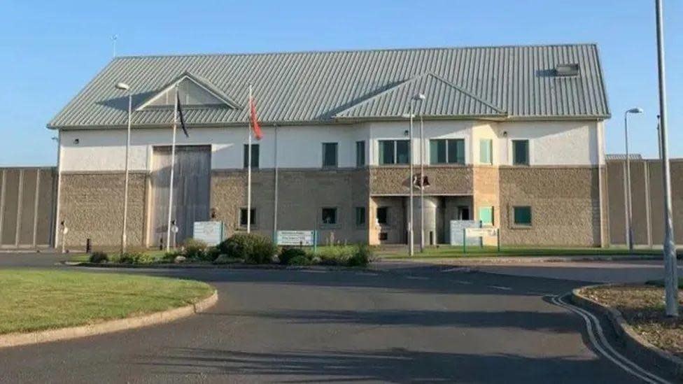 Exterior of the Isle of Man Prison in Jurby