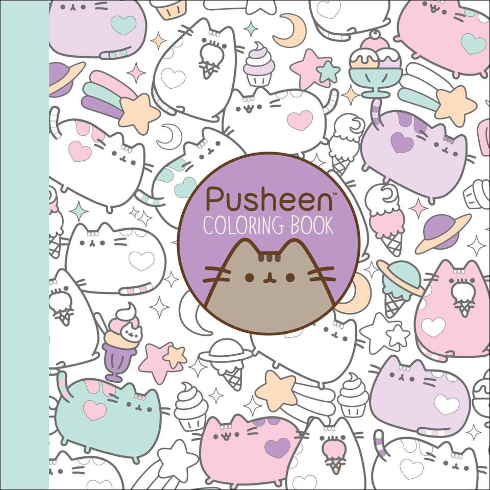 pusheen coloring book, funny coloring books