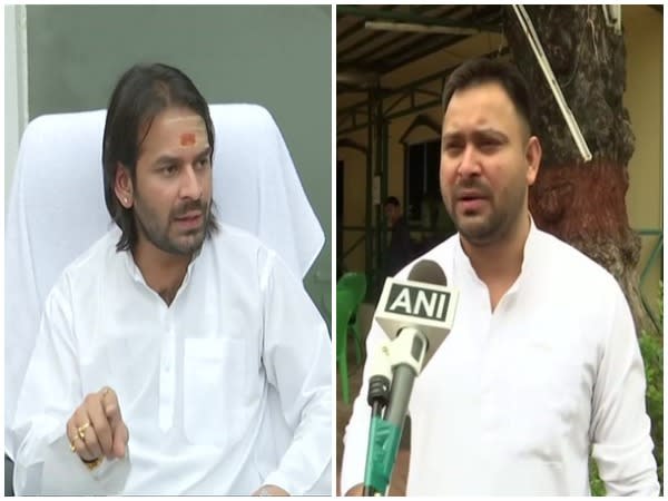 RJD leader Tej Pratap Yadav and Tejashwi Yadav (Photo/ANI)