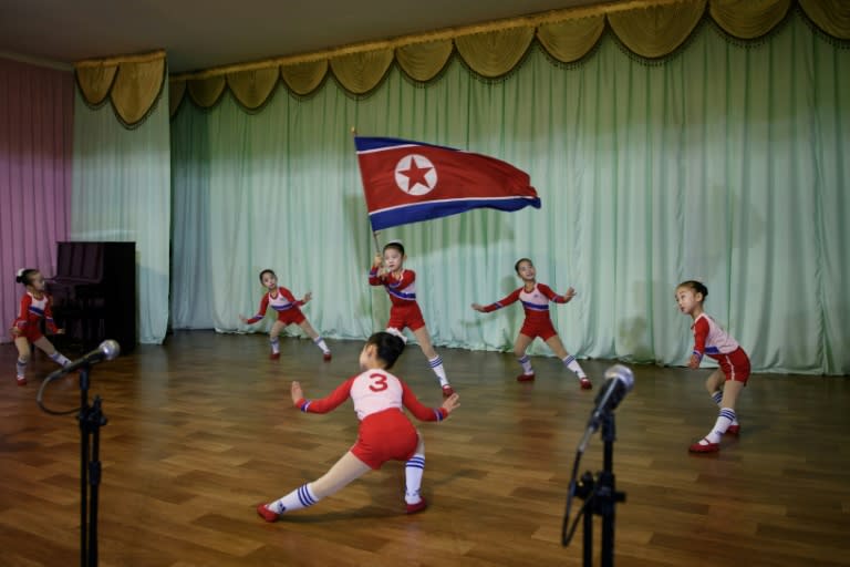 The Sinuiju kindergarten is a showpiece North Korean establishment that teaches art, calligraphy and music