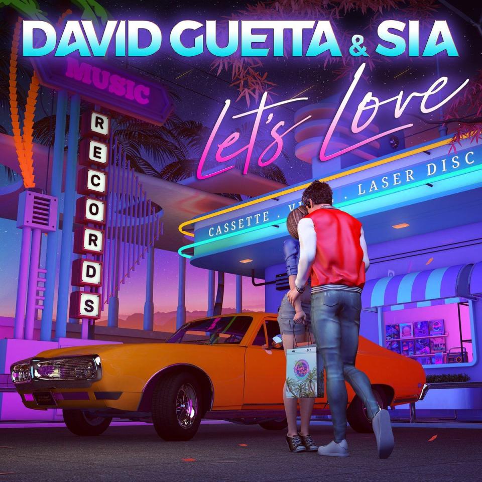 david guetta sia let's love song artwork single