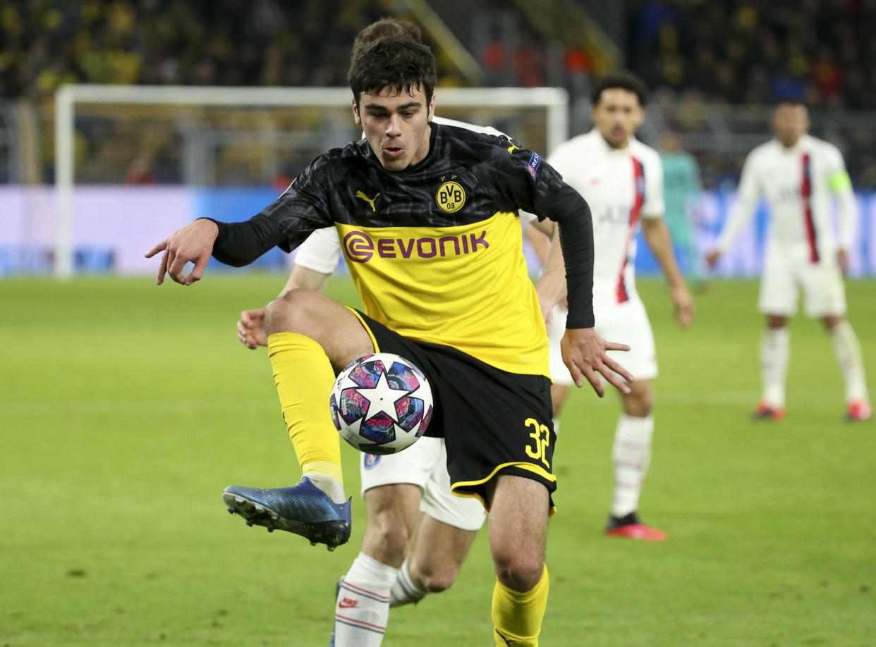 Seventeen-year-old Borussia Dortmund midfielder Giovanni Reyna became the youngest American to play in the Champions League last week. (Jean Catuffe/Getty)