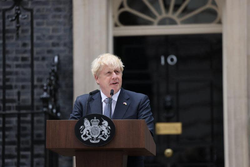 英國首相強生不敵內閣逼宮，7日宣布辭去保守黨黨魁一職，將暫代首相職務到選出新黨魁。（翻攝Boris Johnson臉書）