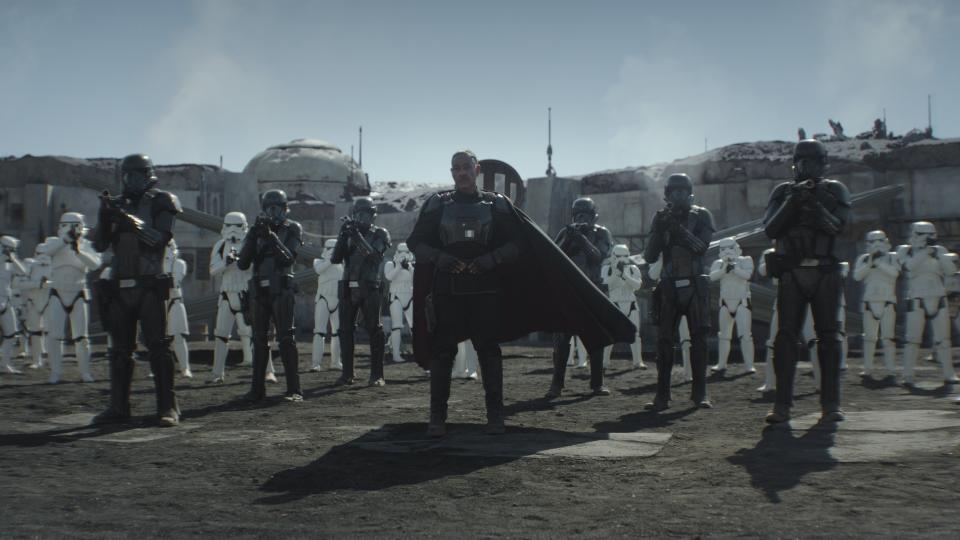 Giancarlo Esposito in the season finale of The Mandalorian. 