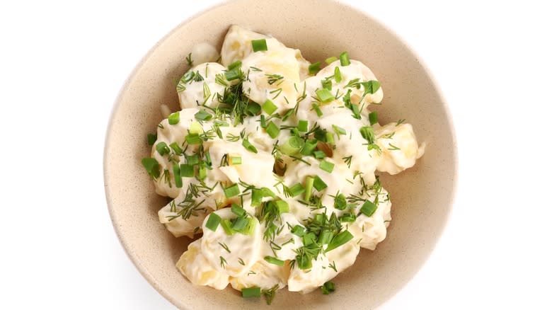 Potato salad with herbs