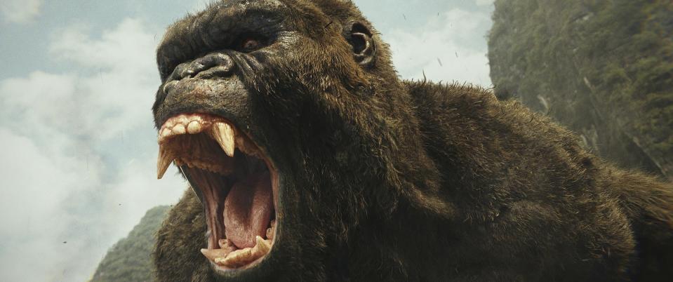 This image released by Warner Bros. Pictures shows a scene from, "Kong: Skull Island." (Warner Bros. Pictures via AP)