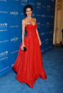 <p>The actress was an absolute vision in this red Naeem Khan gown with an expertly beaded bodice.</p>