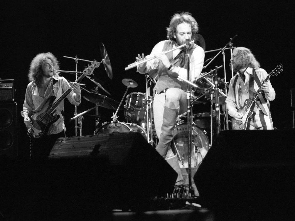 Jethro Tull performing in 1977.
