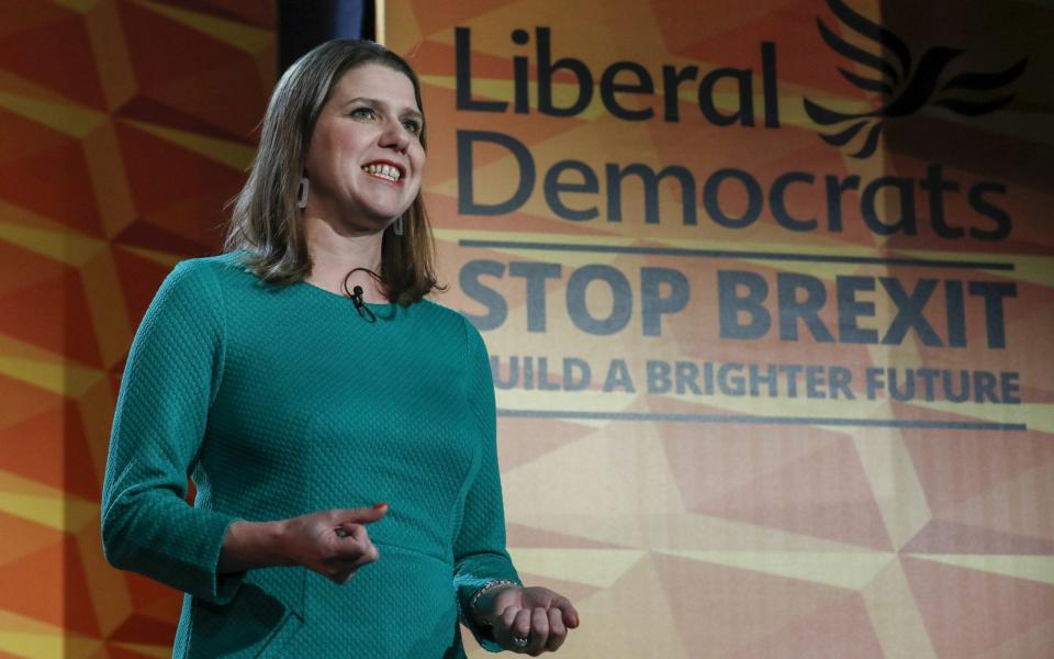 Jo Swinson, leader of the Liberal Democrats party, launched the party's general election manifesto on Wednesday - Bloomberg