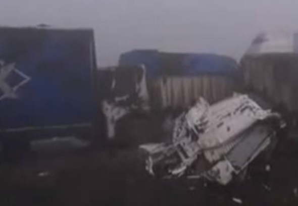 Belgian motorway pile-up