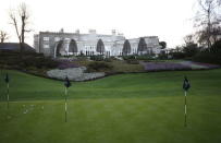 A practice green is seen next to the clubhouse of the Wentworth Club in Virginia Water, Britain, January 8, 2016. REUTERS/Peter Nicholls