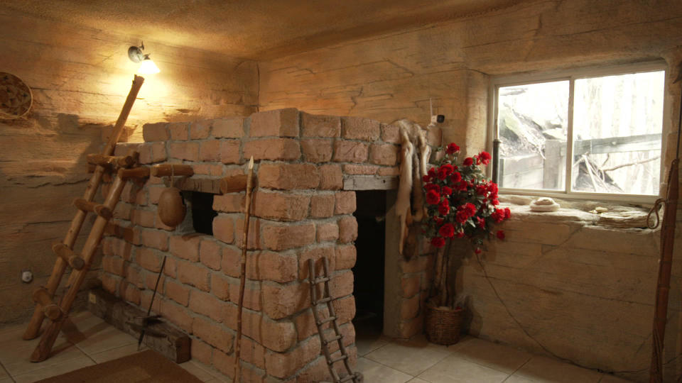 This New Berlin, Wisconsin home comes with prehistoric amenities.  / Credit: CBS News