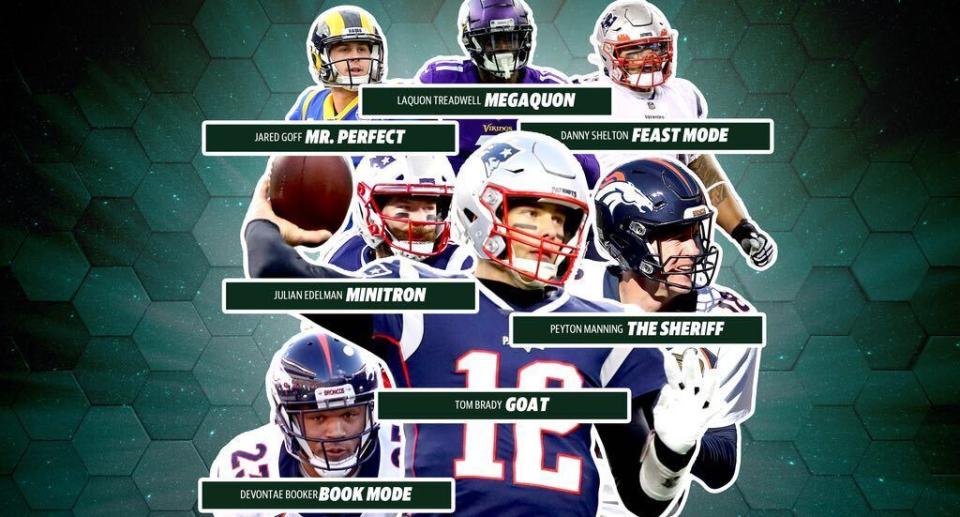 There is quite the collection of nicknames on Pro Football Reference, including some that are quite mysterious. (Michael Aguilar/Yahoo Sports)