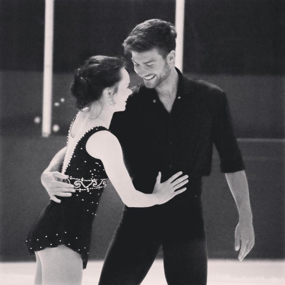 Mariah Bell and Romain Ponsart figure skating