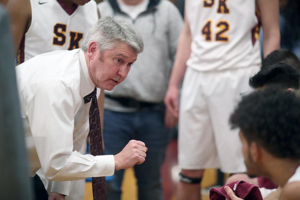 Former South Kitsap boys basketball coach John Callaghan won 304 games in 21 seasons with the Wolves.