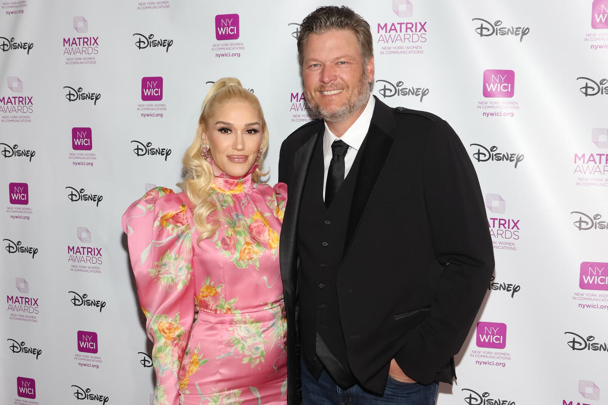 Gwen Stefani and Blake Shelton are both judges on singing reality competition, 