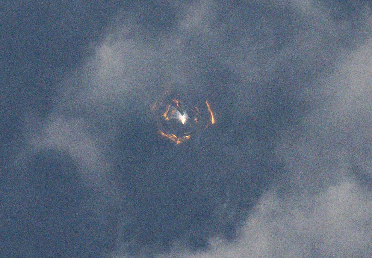 The SpaceX Starship spacecraft lifts off from Starbase in Boca Chica, Texas, on March 14, 2024. SpaceX on Thursday carried out the third test launch of Starship, the world's most powerful rocket that is vital to NASA's plans for landing astronauts on the Moon and Elon Musk's hopes of eventually colonizing Mars.